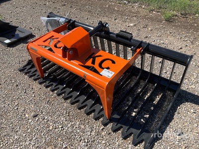 2025 Kit Containers QT-SG-S76-V3 76 in Skeleton Skid Steer Grapple Bucket (Unused)