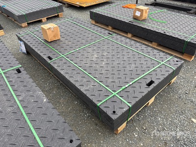 Quantity of (12) SKLP SK-LJB12 94 in x 47 in Polyethylene Traffic Plates (Unused)