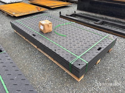 Quantity of (12) SKLP SK-LJB12 94 in x 47 in Polyethylene Traffic Plates (Unused)