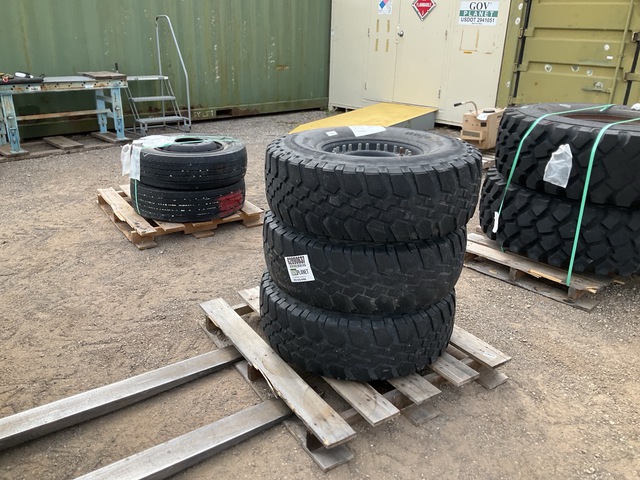 (3) BF Goodrich 37X12.50R16.5LT Tires w/Wheels