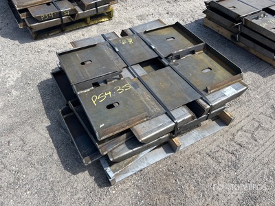 Quantity of (10) 2025 Kit Containers QT-F-BLANK Skid Steer Attachment Mounting Plate