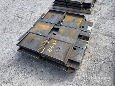 Quantity of (10) 2025 Kit Containers QT-F-BLANK Skid Steer Attachment Mounting Plate
