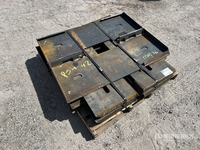Quantity of (10) 2025 Kit Containers QT-F-BLANK Skid Steer Attachment Mounting Plate