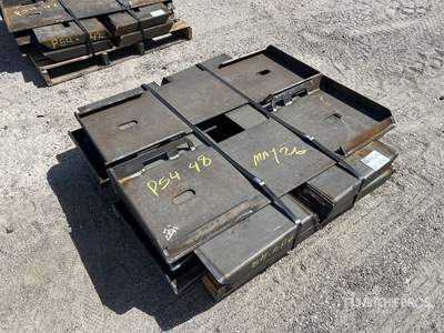 Quantity of (10) 2025 Kit Containers QT-F-BLANK Skid Steer Attachment Mounting Plate