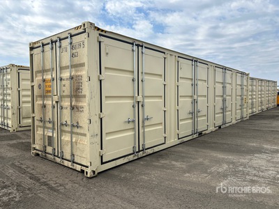 2025 40 ft High Cube Multi-Door Storage Container