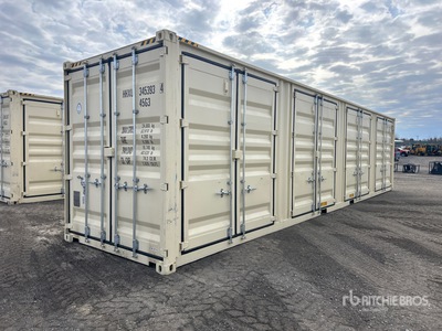 2025 40 ft High Cube Multi-Door Storage Container