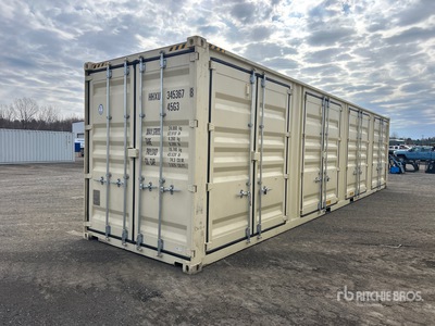 2025 40 ft High Cube Multi-Door Storage Container