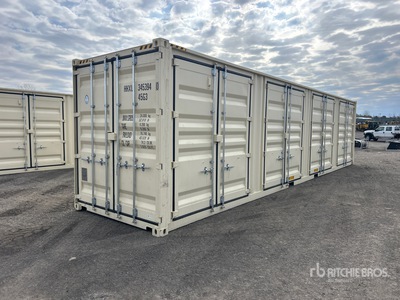 2025 40 ft High Cube Multi-Door Storage Container