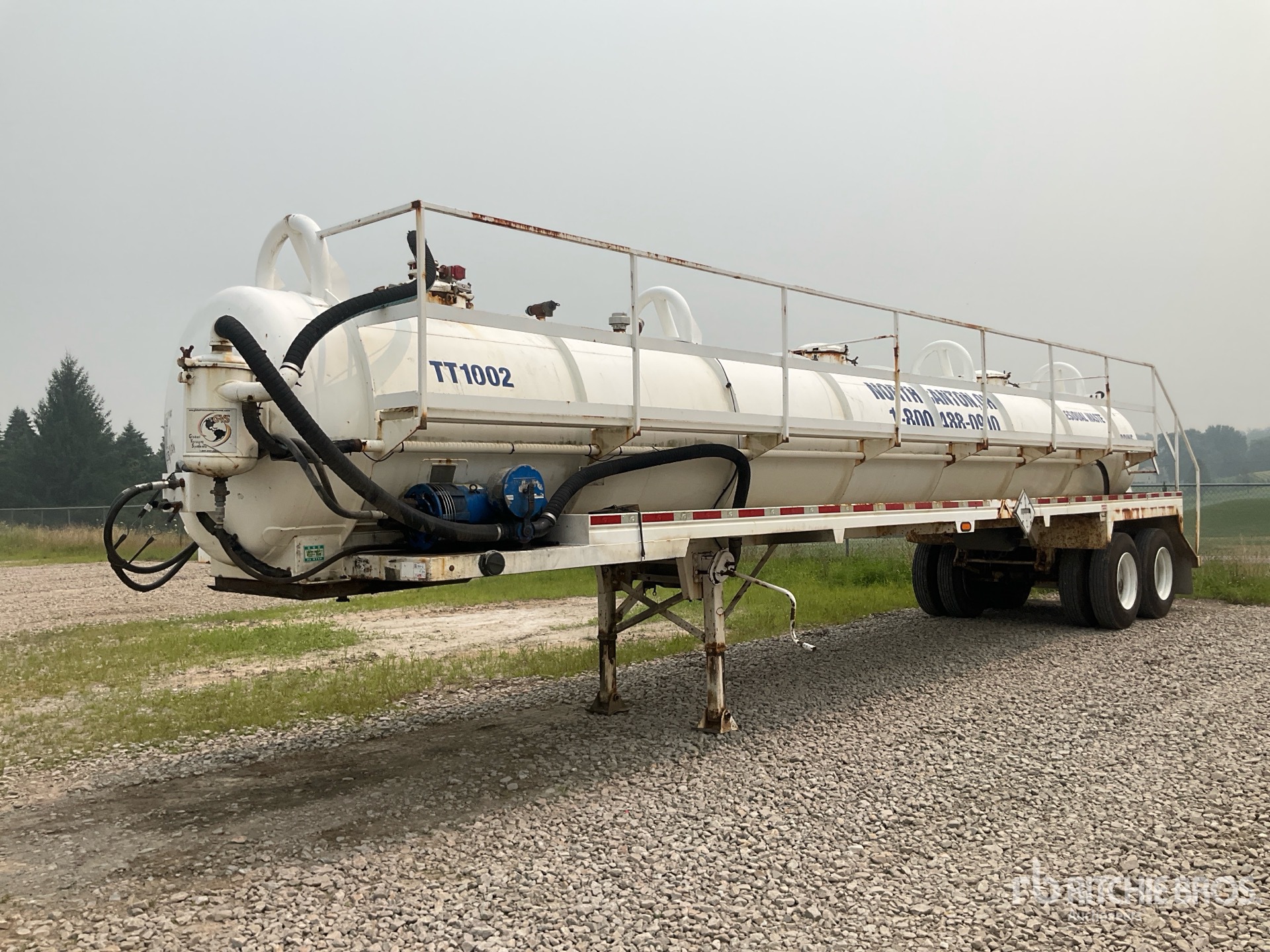 2015 Global 130 bbl T/A Vacuum Tanker Trailer