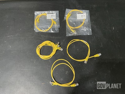 (106) Legrand 576-RD15-003 Yellow 28 AWG CAT-6 Patch Cables