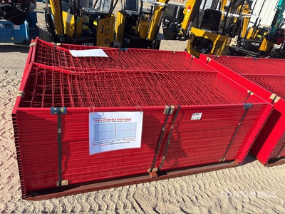 Quantity of (30) Canex 8 ft x 6 ft Powder Coated Site Fence (Unused)