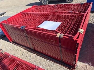 Quantity of (30) Canex 8 ft x 6 ft Powder Coated Site Fence (Unused)