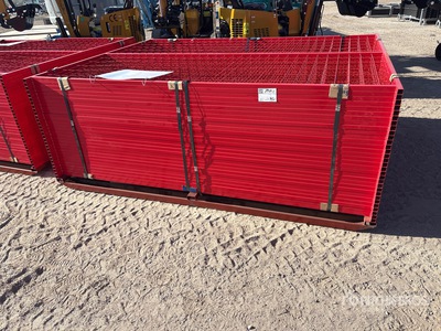 Quantity of (30) Canex 8 ft x 6 ft Powder Coated Site Fence (Unused)