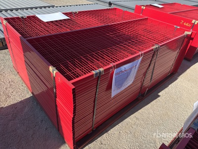 Quantity of (30) Canex 8 ft x 6 ft Powder Coated Site Fence (Unused)