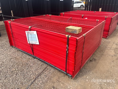 Quantity of (30) Canex 6 ft x 8 ft Powder Coated bouw hek (Unused)
