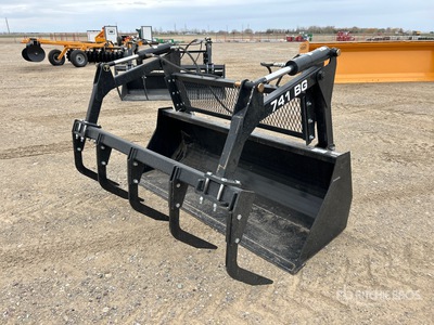 2025 Industrias America 741BG 84 in Grapple Ag Tractor Bucket - Fits John Deere 741 (Unused)