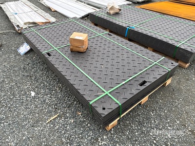 Quantity of (12) SKLP SK-LJB12 94 in x 47 in Polyethylene Traffic Plates (Unused)