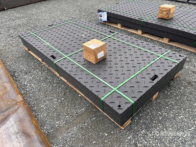 Quantity of (12) SKLP SK-LJB12 94 in x 47 in Polyethylene Traffic Plates (Unused)