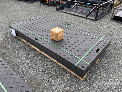 Quantity of (12) SKLP SK-LJB12 94 in x 47 in Polyethylene Traffic Plates (Unused)