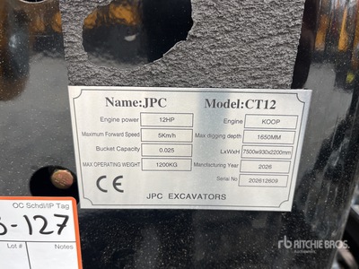 JPC CT12 Minigraafmachine (Unused)