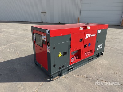 2025 Bauer GFS-40KW 50 kVA Skid-Mounted Groupe électrogène (Unused)