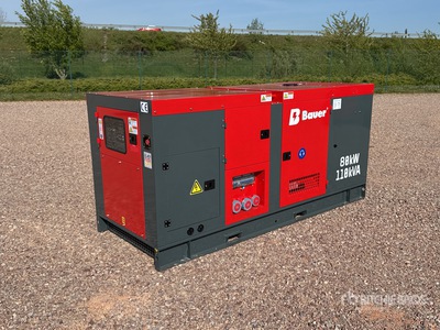 2025 Bauer GFS-80KW 100 kVA Skid-Mounted Groupe électrogène (Unused)
