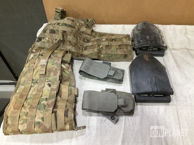 (25) Entrenching Tools, (120) Individual Pouches, (24) Panels & Assorted Items