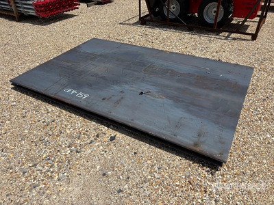 Quantity of (2) 2026 AGT 4 ft 11.5 in x 7 ft 10.5 in (0.75 in Thick) Steel Plates (Unused)