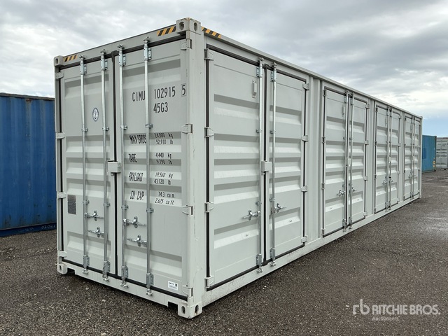 2025 40 ft High Cube Multi-Door Storage Container