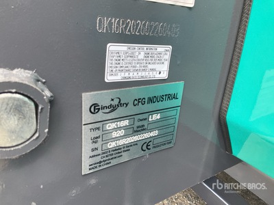 2026 CFG QK16R Mini pelle hydraulique (Unused)