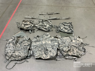 (9) Assault Packs, (8) Individual Belts & Assorted Items