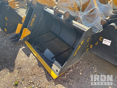 CJE 48 in Q/C Cleanup エクスカベーター用バケット - Fits CAT 308 (Unused)