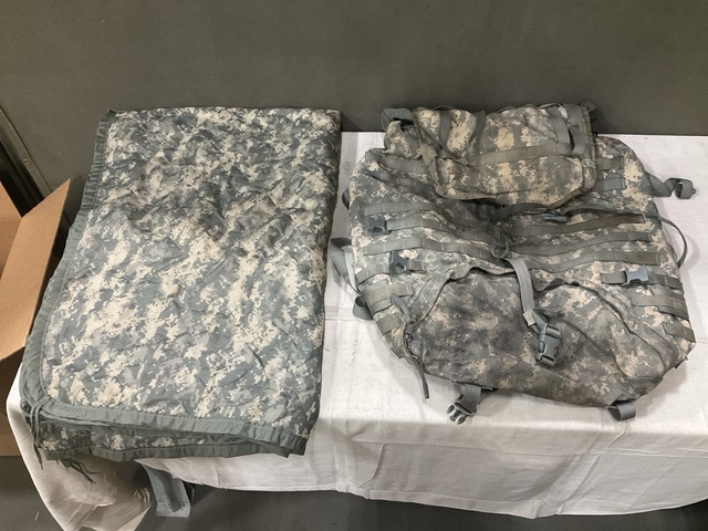 (67) Wet Weather Poncho Liners & (64) Large Field Rucksacks