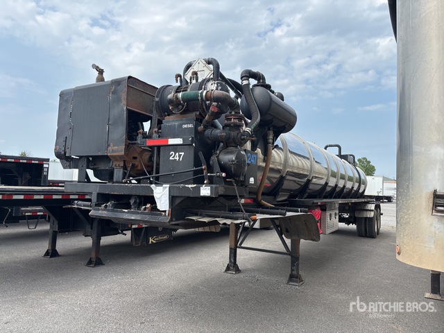 1985 Presvac T/A 5000 gal Vacuum Tanker Trailer