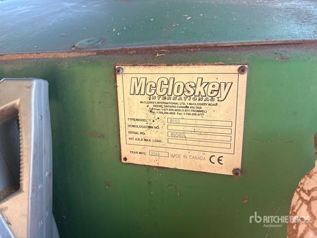 2019 McCloskey R155 Tracked Screen Plant
