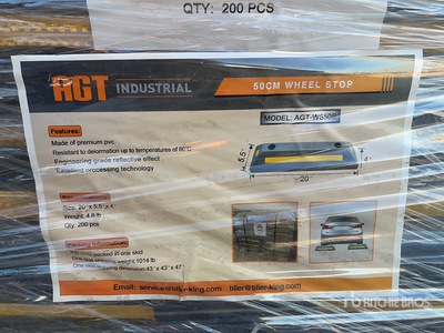 Quantity of (200) 2026 Agrotk 20 in Parking Stops (Unused)