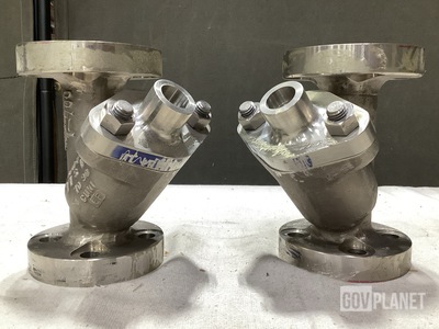 (2) Derbyshire Machine & Tool 77-S-117M Sediment Strainers