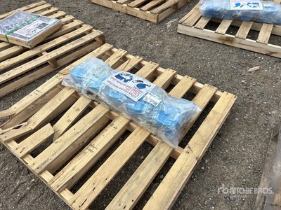 Quantity of (10) 2.4 in x 33 ft Blue Heavy Duty Ratchet Straps (Unused)