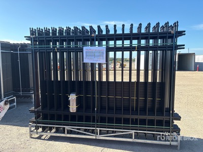 Quantity of (20) Canex x 7 ft Powder Coated Site Fence (Unused)