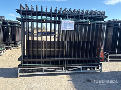 Quantity of (20) Canex x 7 ft Powder Coated Site Fence (Unused)