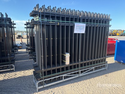 Quantity of (20) Canex 10 ft x 7 ft Powder Coated Site Fence (Unused)