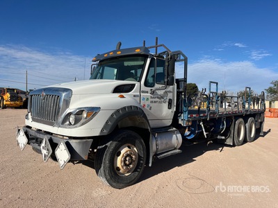 2014 International 7600 6x4 Flatbed Truck
