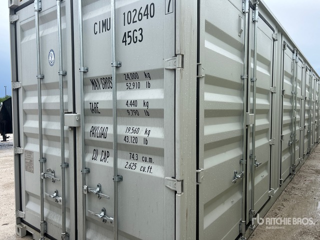 2025 40 ft High Cube Multi-Door Storage Container