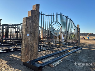 21 ft x 7 ft Steel Bi-Parting Bi-Parting Puerta de entrada