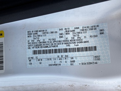 2021 Ford Ranger 4x2 Extended Cab Ute