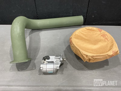 (2) Exhaust Pipes, (1) Starter, (5) Brake Drums & Assorted Items