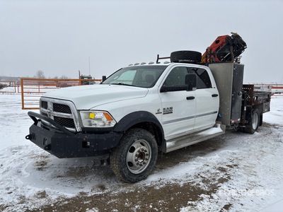2017 Palfinger PK8.501 SLD3 11800 lb Knuckle Boom on 2018 Ram 5500 SLT 4x4 Crew Cab Crane Truck (Inoperable)