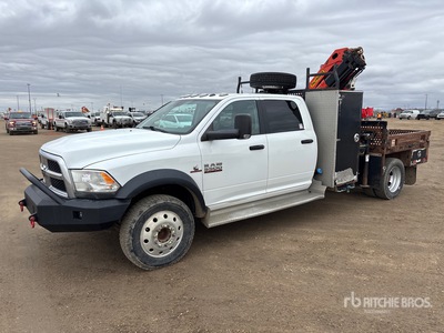 Palfinger PK7.001 SLD B 7000 lb Knuckle Boom on 2018 Ram 5500 4x4 Crew Cab Crane Truck