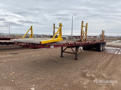 1980 Lufkin 45 ft Tri/A Flatbed Trailer