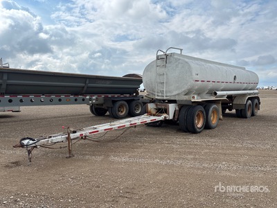 1984 Wewi Pup Tank Trailer Quad/A Turntable Pup Tanker Trailer